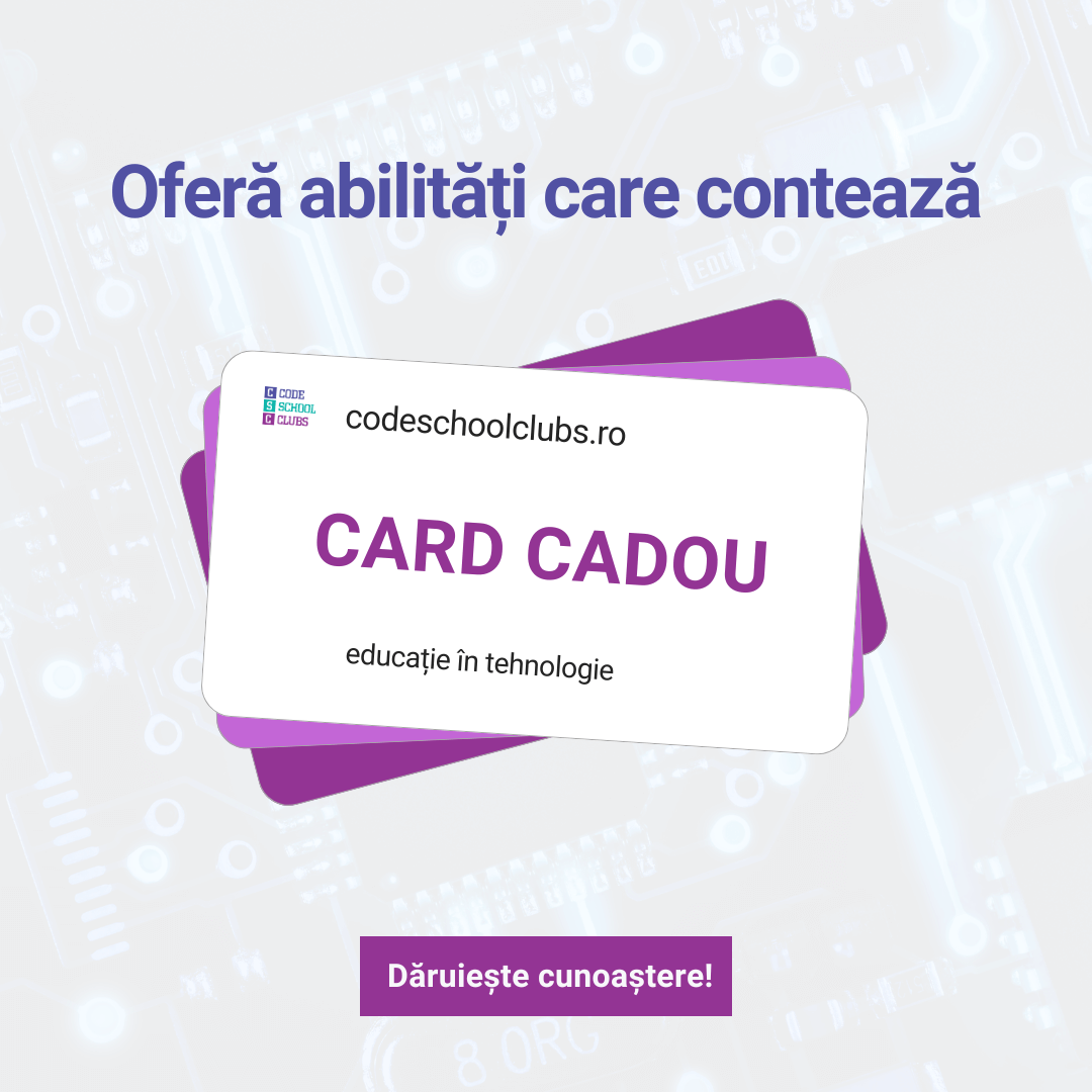 Card Cadou Code School Clubs